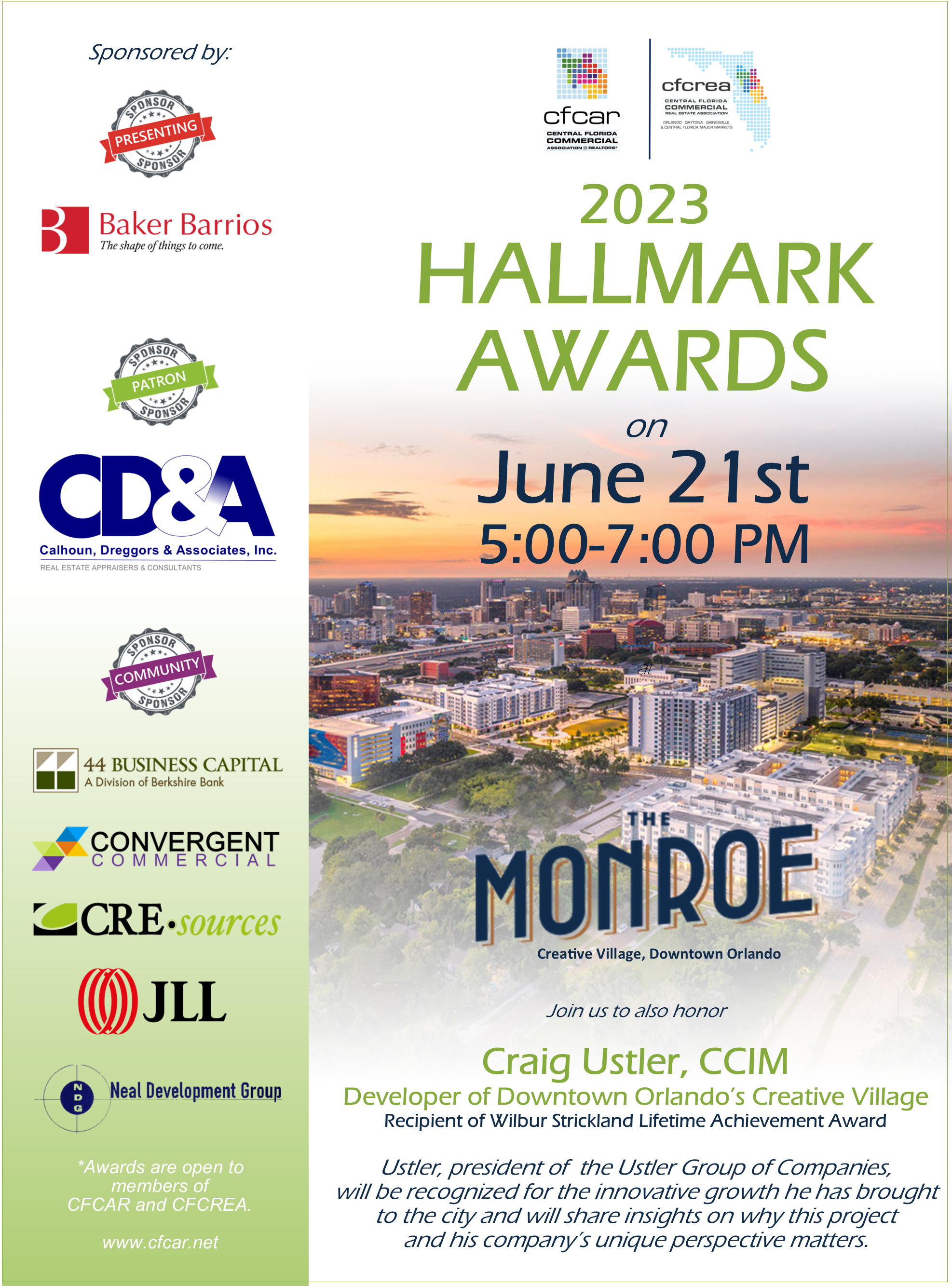 CFCAR CFCREA 2023 Hallmark Awards Flyer w sidebar_sponsors 060723